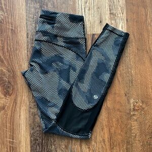 Lululemon Black & White Mesh Leggings